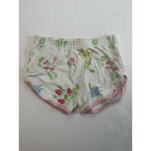 The Beaufort Bonnet Company Girls 4T Floral Shorts Pink White Cotton
